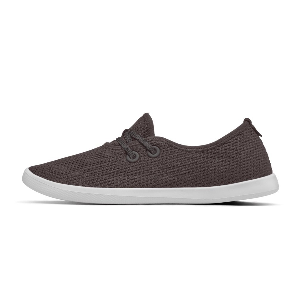 Allbirds Women\'s Boat Shoes Dark Grey - Tree Skippers - 30872YQOV